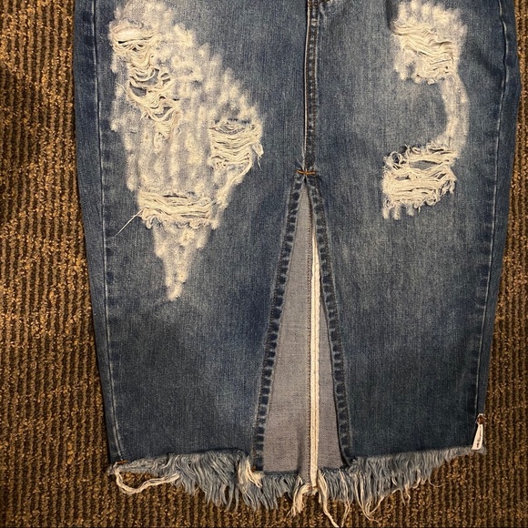 NEW One Teaspoon Cadillac Denim Skirt - Picture 3 of 8